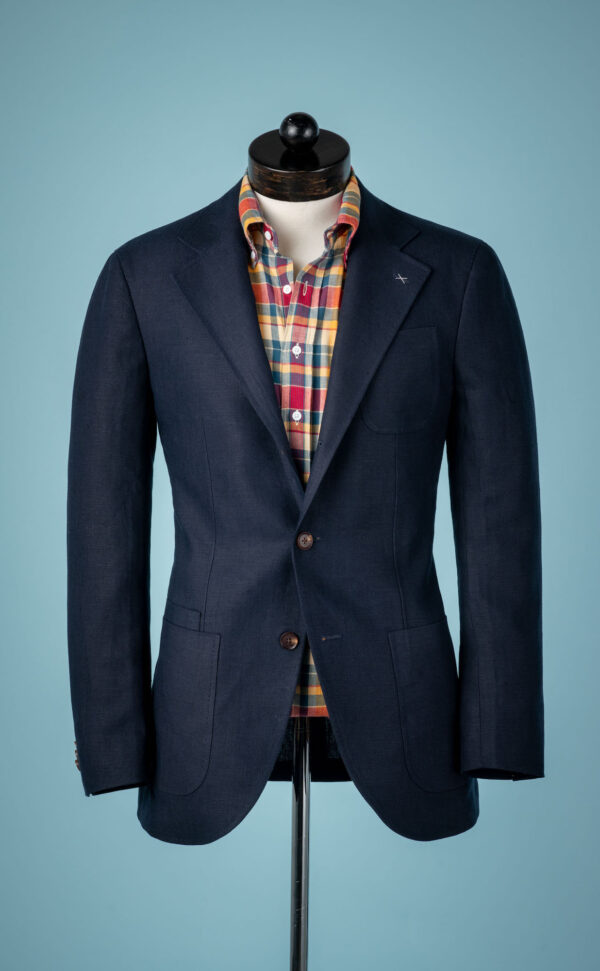 Spier and Mackay Neapolitan cut navy linen sportcoat – Menswear Musings