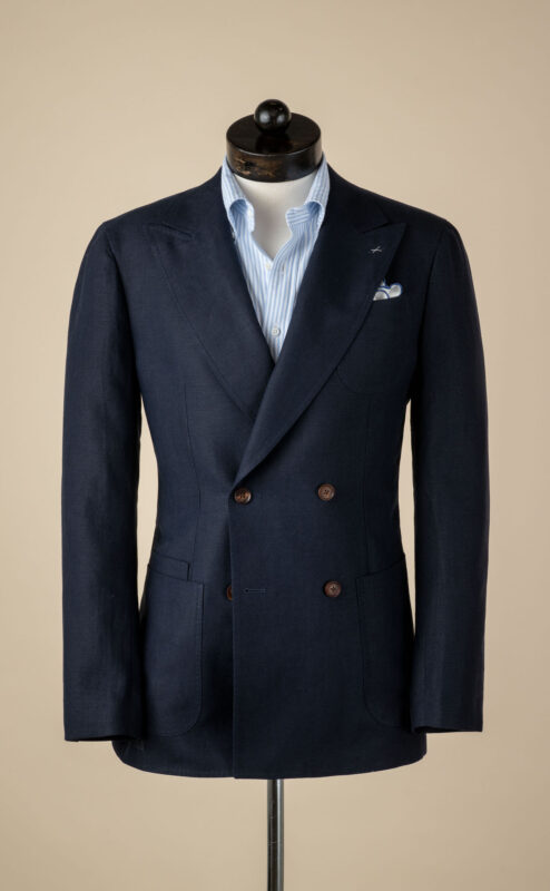 spier mackay ss21 blue db linen blazer – Menswear Musings