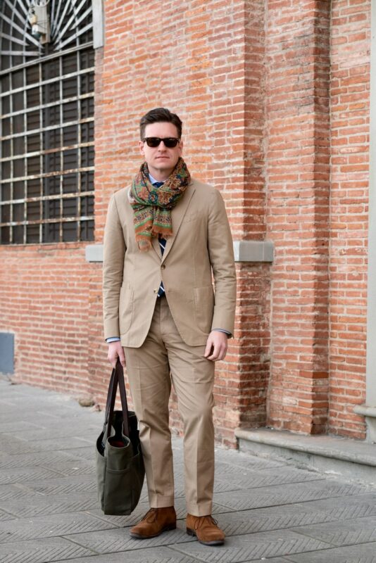 Brown - Silk Cotton - Knit Polo for men - Spier & Mackay