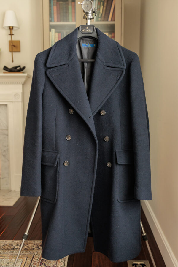 Navy Polo Ralph Lauren Ulster Coat—42R - Image 3