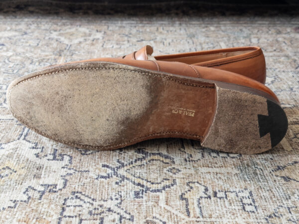 Peal & Co. (Crockett & Jones) Full Strap Penny Loafers, 10.5D - Image 5